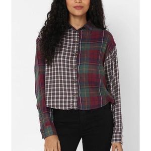 American Eagle Cropped Flannel